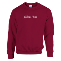 Load image into Gallery viewer, follow Him. | Crewneck Sweatshirt - Bearable Apparel