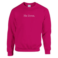 Load image into Gallery viewer, He lives. | Crewneck Sweatshirt - Bearable Apparel