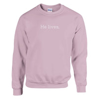 Load image into Gallery viewer, He lives. | Crewneck Sweatshirt - Bearable Apparel