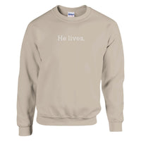 Load image into Gallery viewer, He lives. | Crewneck Sweatshirt - Bearable Apparel