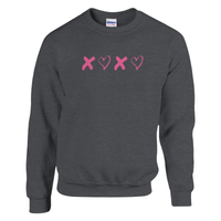 Load image into Gallery viewer, Hugs and Kisses | Crewneck Sweatshirt - Bearable Apparel