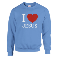 Load image into Gallery viewer, I Love Jesus | Crewneck Sweatshirt - Bearable Apparel