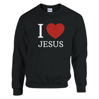 Load image into Gallery viewer, I Love Jesus | Crewneck Sweatshirt - Bearable Apparel