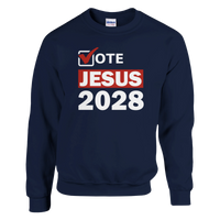 Load image into Gallery viewer, Vote JESUS 2028 | Crewneck Sweatshirt - Bearable Apparel